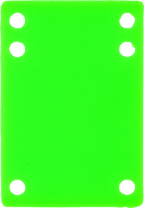 Blank Riser Rubber 1/8" Neon Green 1pc