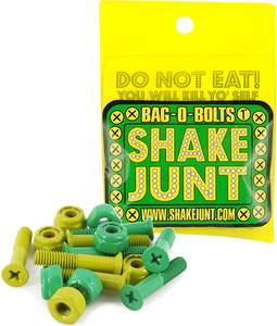 Shake Junt Bag-O-Bolts All Green & Yellow 1" Phillips 1set