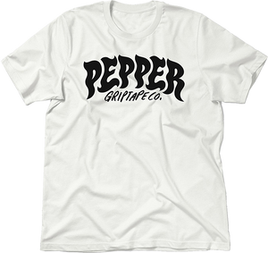 Pepper Logo T-Shirt - Size: SMALL White