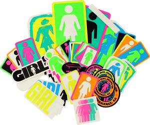 Girl 44/Pack Assorted Og Neon Decals