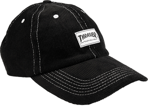 Thrasher Corduroy Old Timer Skate Skate HAT - Adjustable Black  