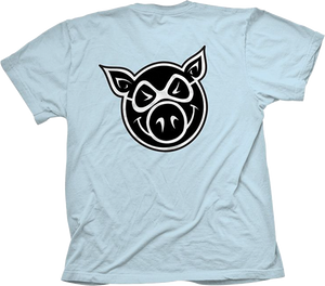 Pig Head T-Shirt - Size: MEDIUM Pool Lt.Blue