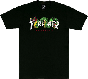 Thrasher Aztec T-Shirt - Size: SMALL Black